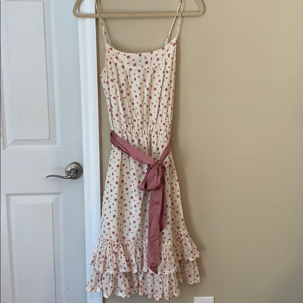 Pink polka dot gap dress
